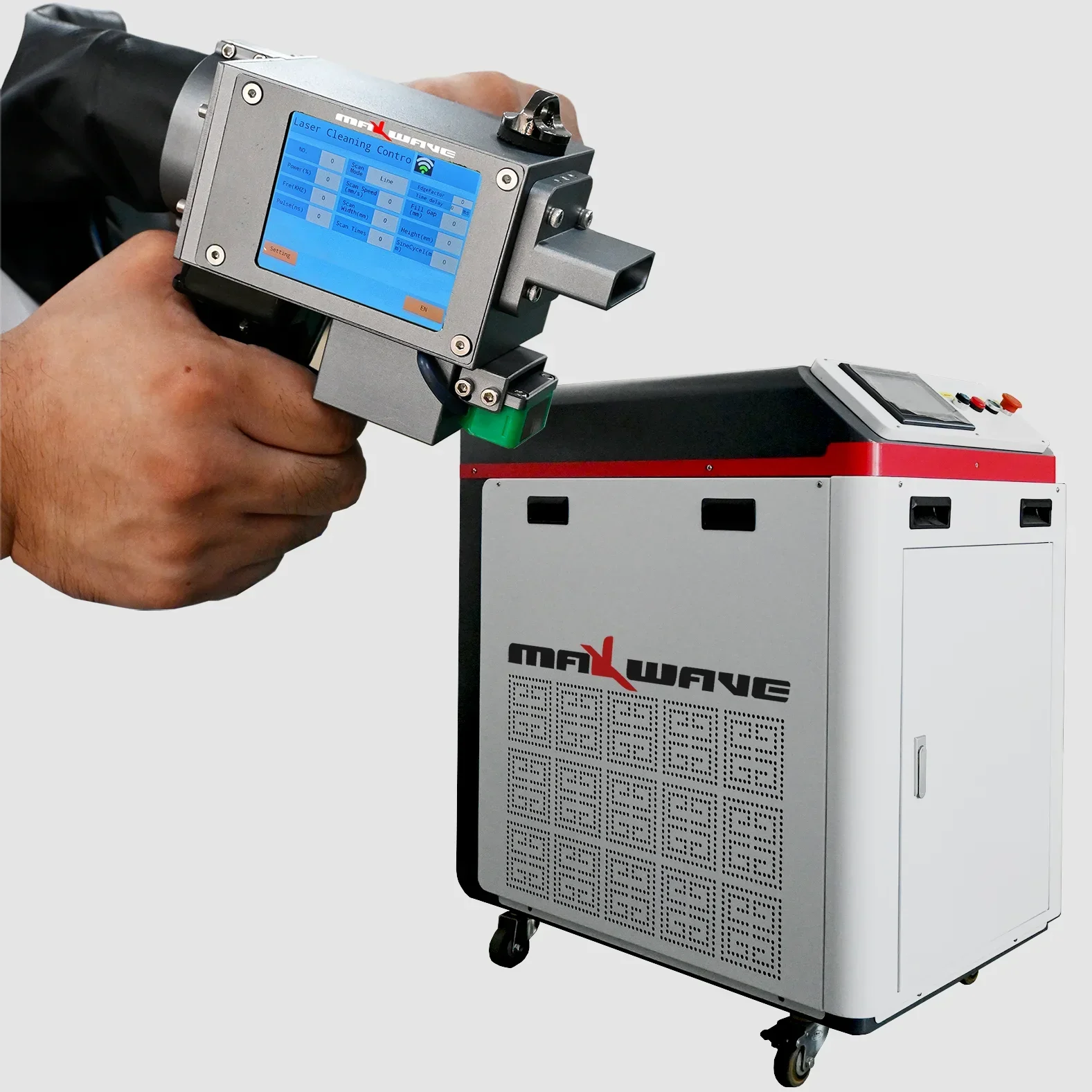 MAXWAVE горячая распродажа 50 Вт 100 импульсная портативная лазерная машина для