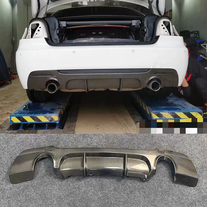 Задний диффузор для BMW E92 E93 M Tech спортивный бампер 2007-2013 настоящее углеродное