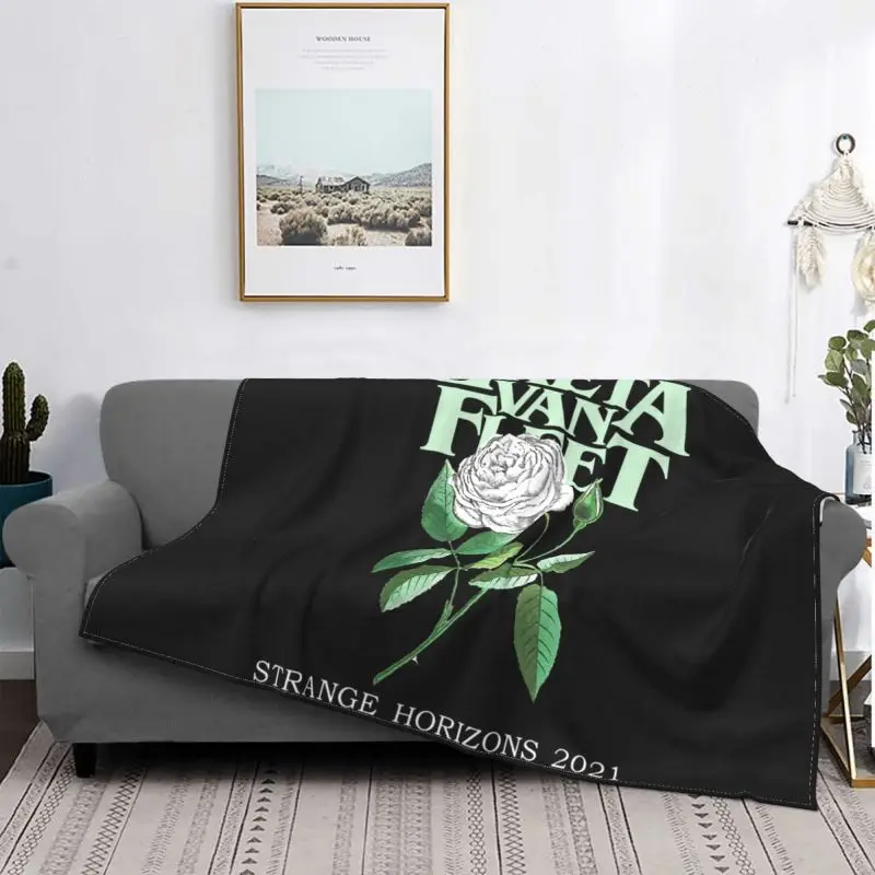 Одеяло Greta Van Fleet странные горизонты Tour 2021 01 зимнее покрывало на диван