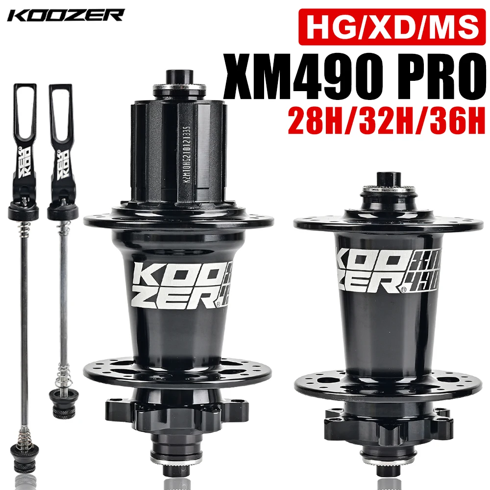 

KOOZER Ultra-Light MTB Bike Hubs Six Spike Disc Brakes 28 36 Holes Quick Release Barrel Axle Hubs Bicycle Accessories