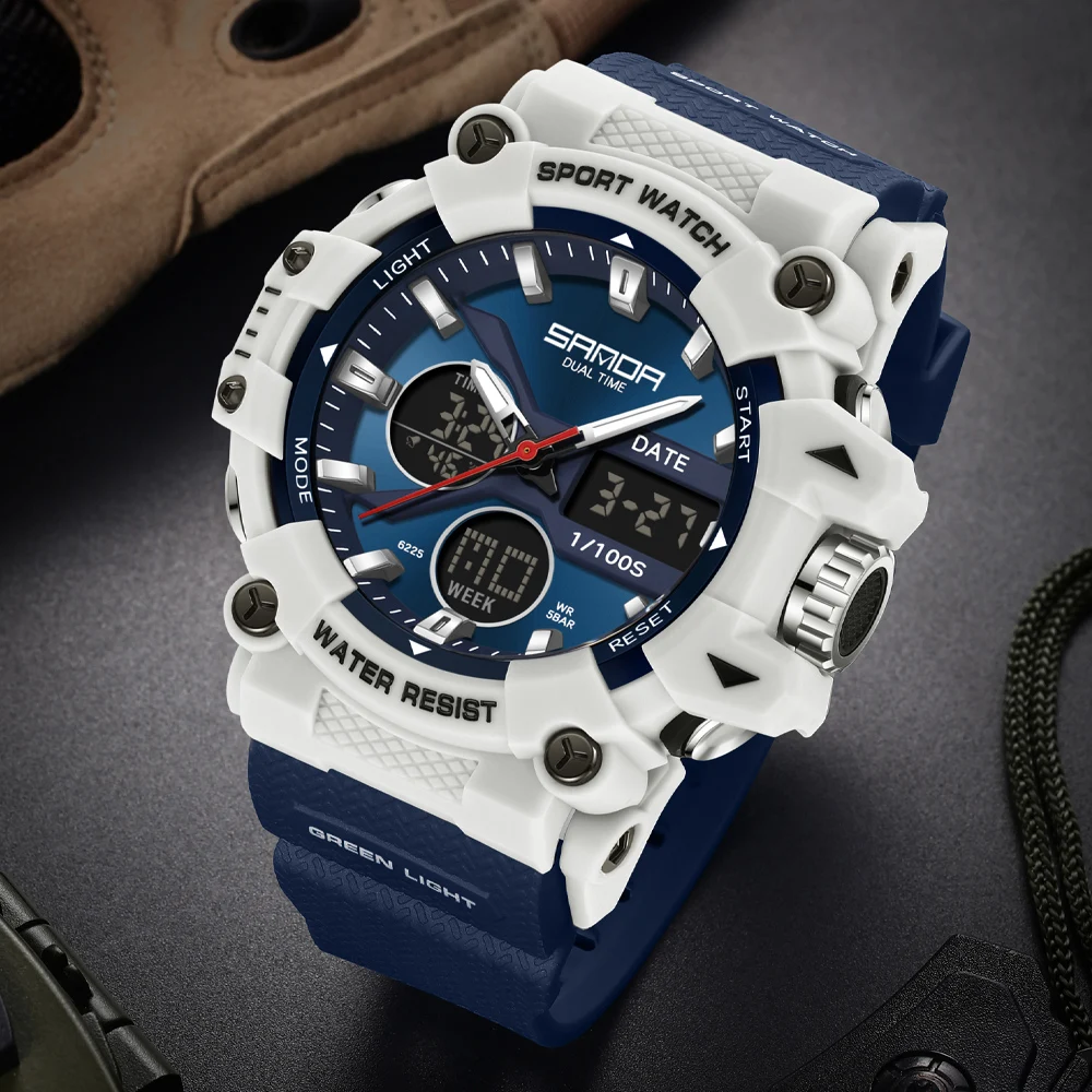 Часы наручные SANDA Мужские Аналоговые модные спортивные цифровые