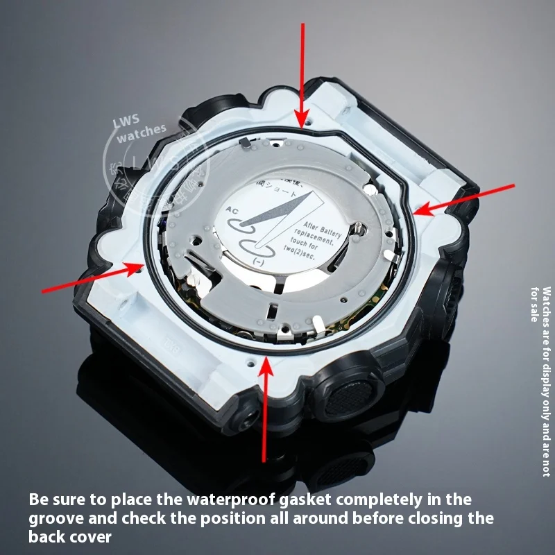 Фото Уплотнительное кольцо задней крышки часов Casio DW-5600 GA-100 EQB-900 GG-1000 MQ-240 LW-201 FF-91W EQB-500 501 F-200 GA-120 водонепроницаемый №2