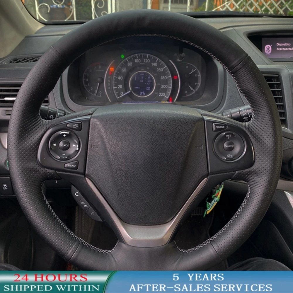 

Ручное шитье для Honda CRV CRV 2012- 2016 индивидуальные крышки рулевого колеса автомобиля косички анти-скользить Nappe искусственной кожи