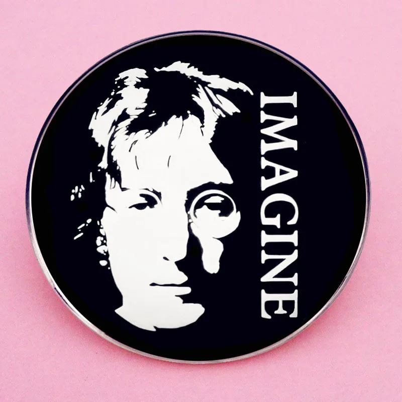 Эмалированные булавки Lennon Imagine английская певица значок на лацкане брошь