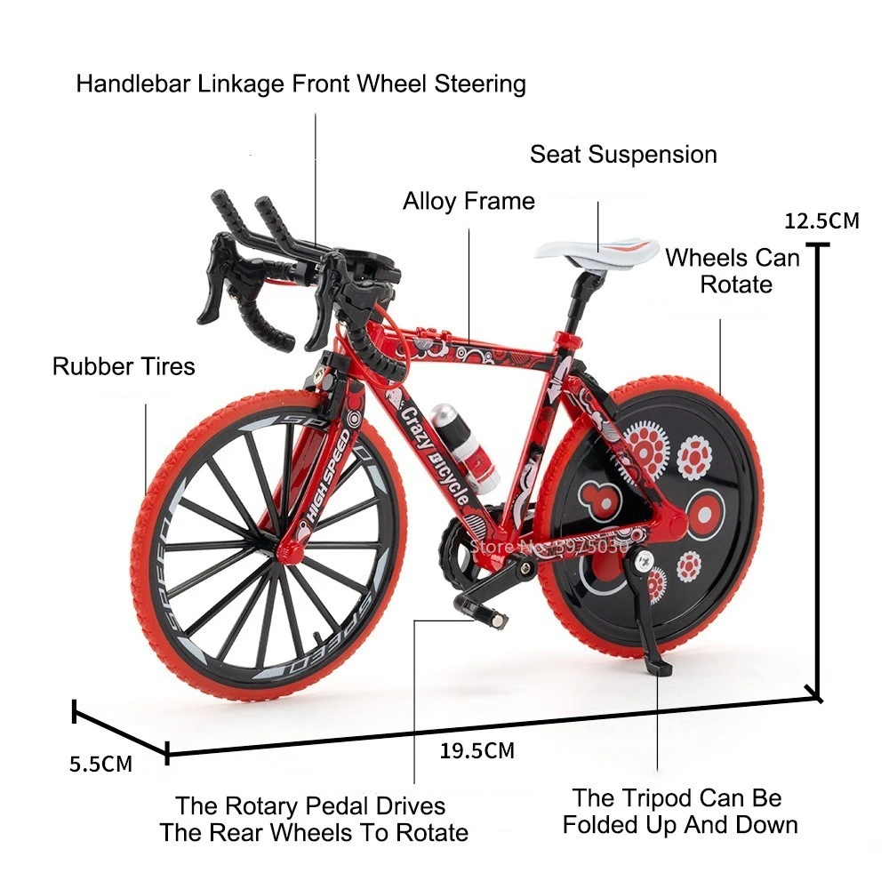 Коллекция 1/8 года литые игрушечные велосипедные модели из сплава колеса подвеска