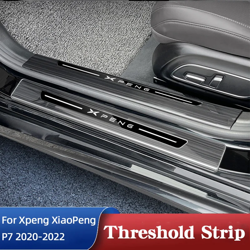 

4Pcs Car Sticker Strip Door Threshold For Xpeng XiaoPeng P7 2020-2022 Anti Scratch Tape Waterproof Accessories Tool