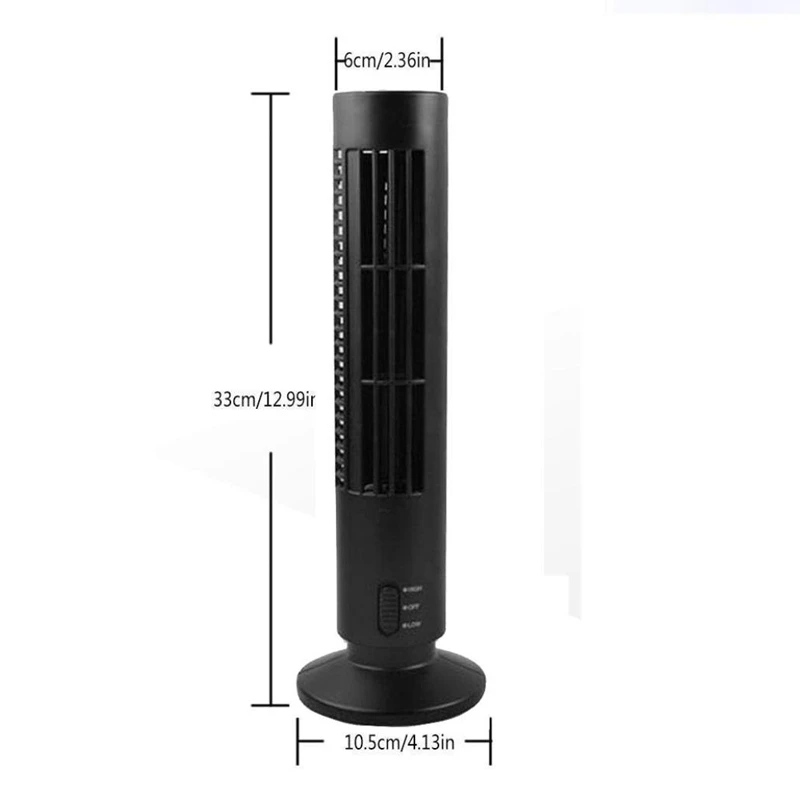 Big Deal USB Rechargeable Tower Fan, Cooling Portable Fan Standing Bellyless Fan Air Conditioner Bedroom Kitchen Office images - 6