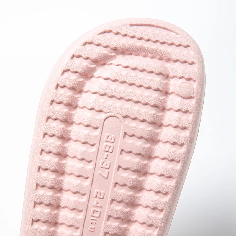 Cute Bear Home Slippers for Women Summer House Bathroom Lightweight EVA Couple Korean Style Cartoon Cool Flats Shoes Slides Male