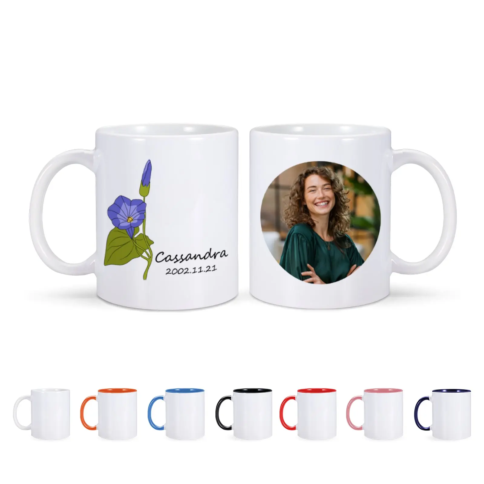 Чашка с фотографией на заказ кружки цветами день рождения керамическая чашка для