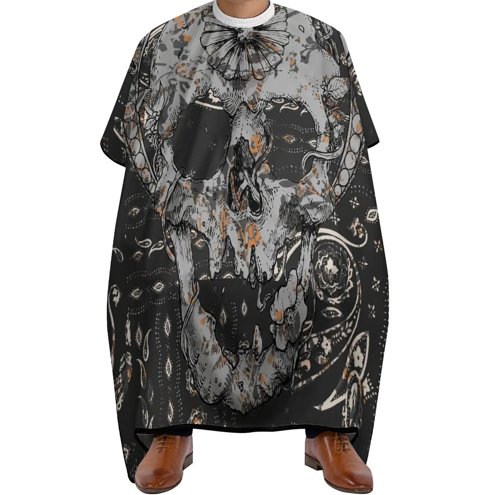 

Adult Barber Cape Professional Salon Haircut Capes Haircut Hairdressing Apron for Home Salon Barbershop Skul,folk-customl,totem