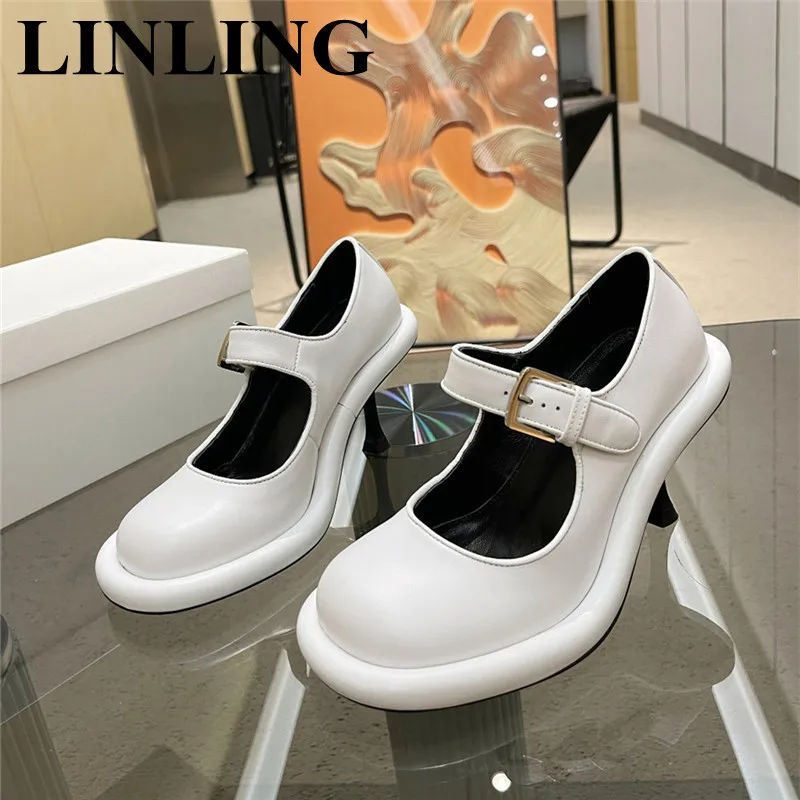 

Женские туфли-лодочки из натуральной кожи, на высоком каблуке