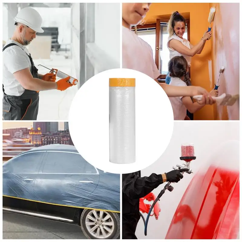 Маскирующая пленка для автомобильной краски предварительно наклеенная