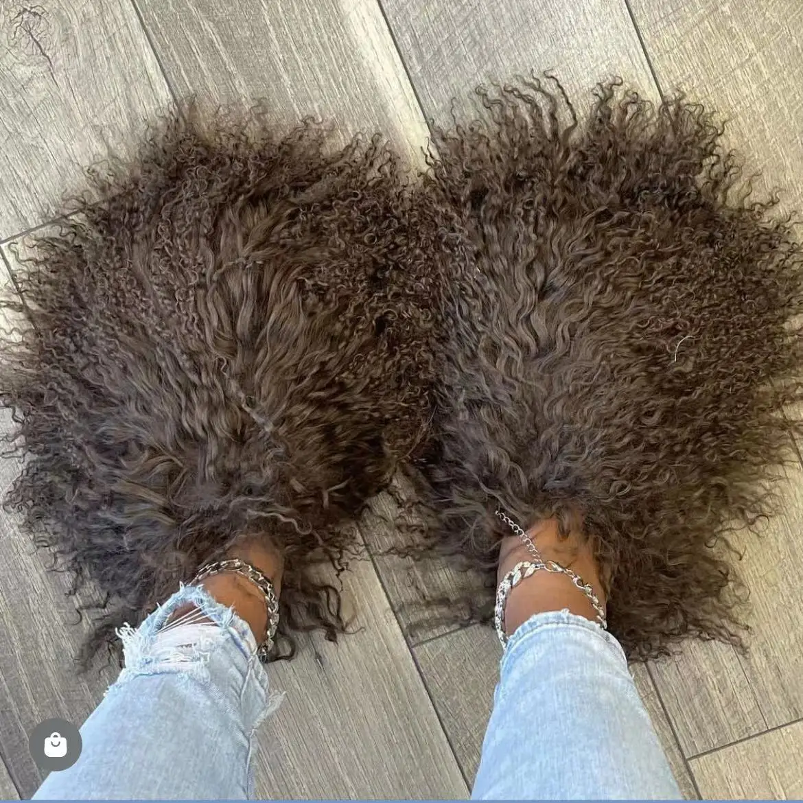 Fur Slides For Women Fluffy Slippers For Home Fur Flip Flops Female Luxury Summer Ladies Shoes 2023 Plush Slippers Fashion