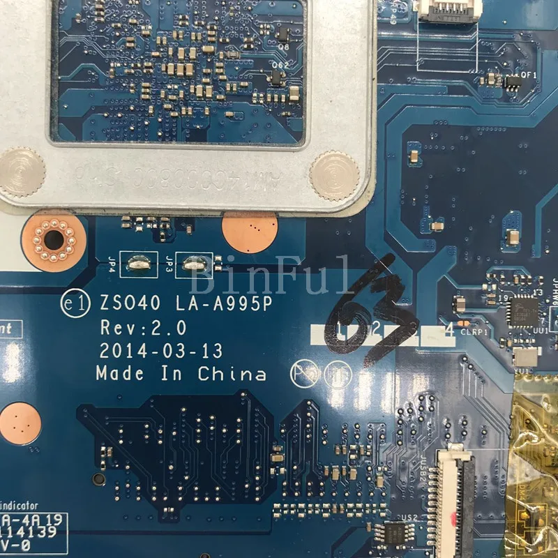 Материнская плата для ноутбука 789028-001 789028-501 789028-601 HP 14-R 240 246 G3 ZSO40 LA-A995P с