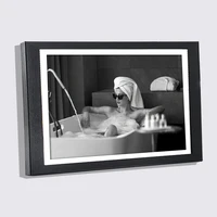 black photo frame with sexy woman canvas painting 5x7 8x12 inch wood picture frame nordic photo wall frames home decor hanginge