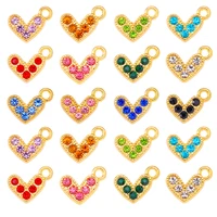 10pcs 810mm heart shape enamel pendants necklaces earrings for womens accessories charms for jewelry making diy bracelets