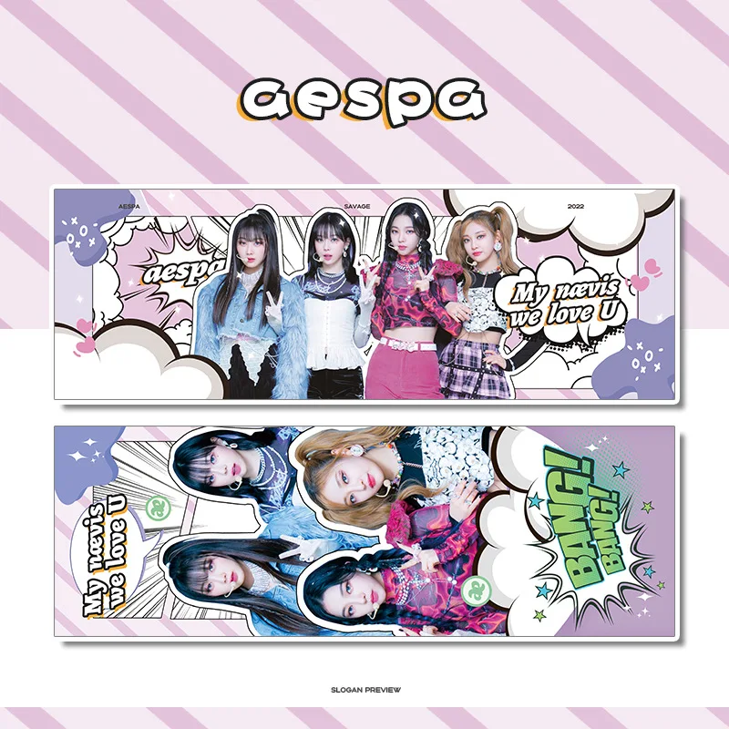 

Kpop Idol Hand Banners Aespa NING KARINA WINTER GISELLE Concert Support Banner