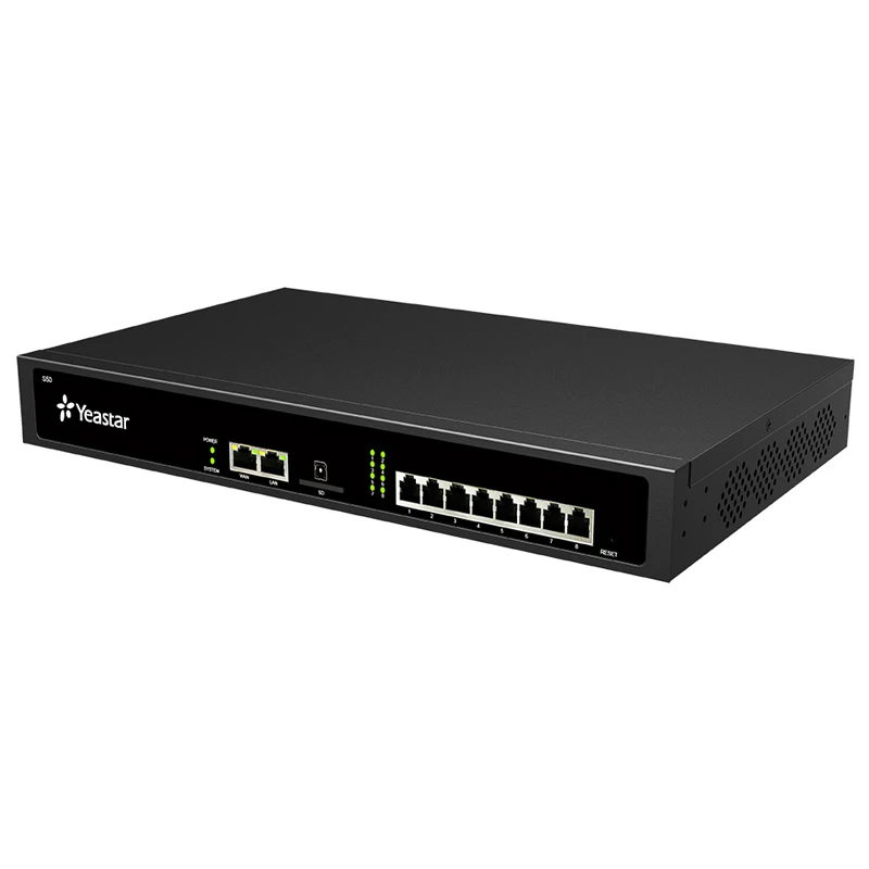 

Yeastar IP PBX S50 ,Support 50 SIP users,25 Concurrent Calls, Optional 8FXS/FXO/BRI Ports, 4 GSM/CDMA/3G/4G Channels