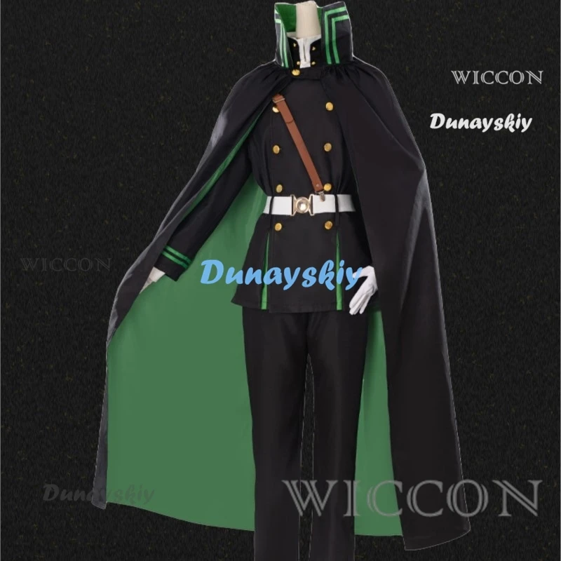 Аниме Yuichiro Hyakuya Косплей Парик Костюм Серафим Конца Owari No Seraph Делюкс Военная