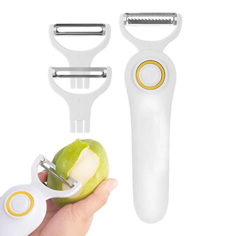 

Vegetable Peeler Multifunctional Veggies Peeler Rechargeable carrot Skin Remover 3 In 1 Handheld Stripper Kitchen Accessories