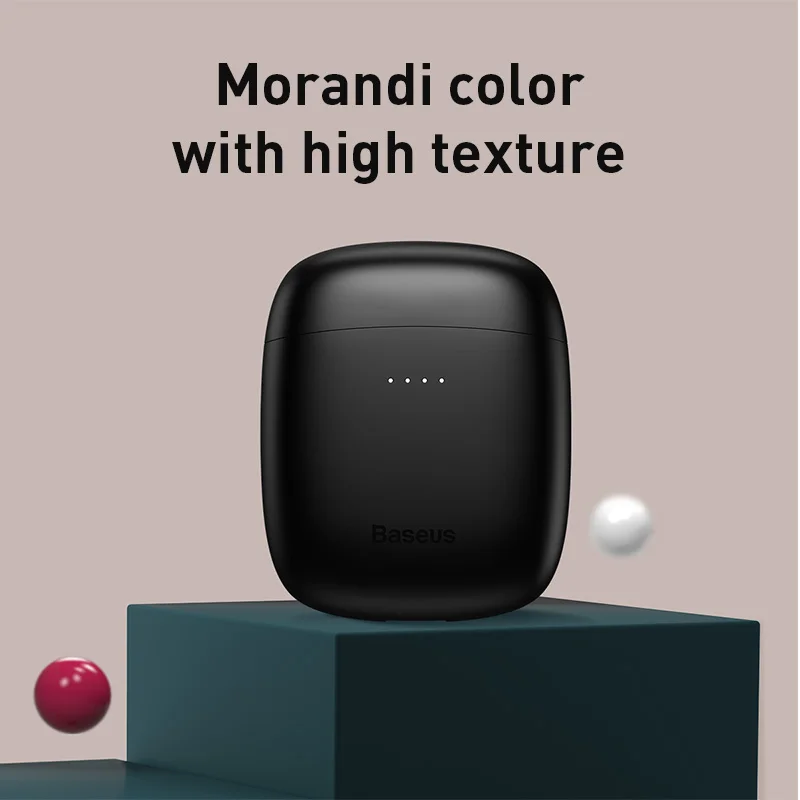 Baseus W04 TWS Earphone True Wireless 5.0 Headphone Stereo Sports Headset For Phone Mini Earbuds With Charging Box