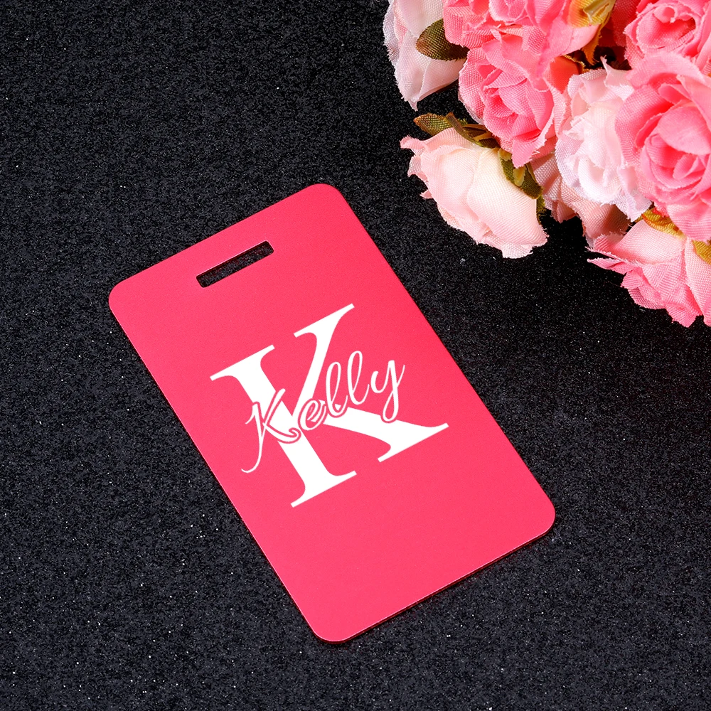 Personalized Travel Luggage Tags Custom Baggage Name Address Tags Suitcase Address Label Holder Luggage Tag Travel Accessories