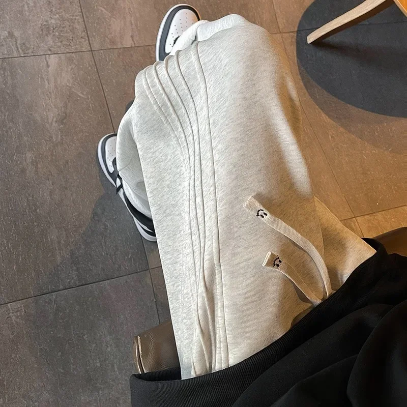 Модные сверхпрочные мужские брюки в американском стиле хип-хоп свободные