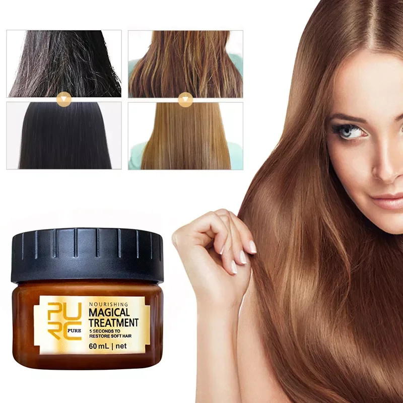 

60ml Magical Treatment Mask Repairs Damage Restore Soft Hair For All Hair Types Keratin Hair Scalp Hair Care TSLM1