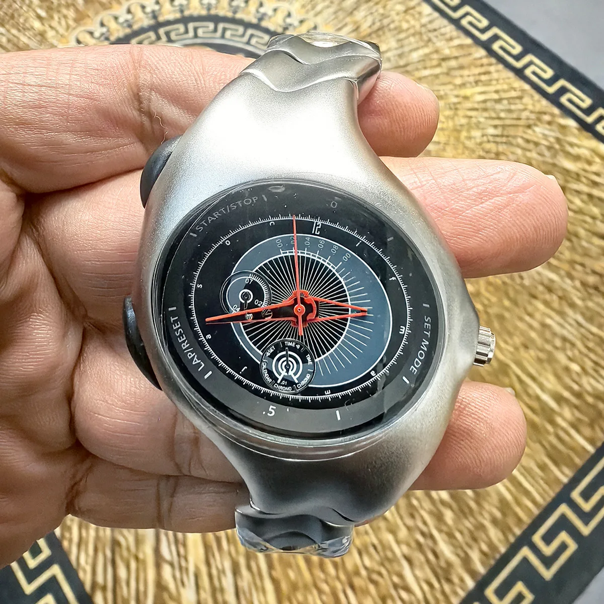 Роскошные наручные часы y2k для мужчин модный бренд Ins Niche Design ретро поворотные