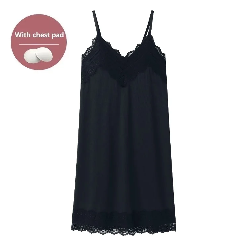 Пикантная женская ночная рубашка с V-образным вырезом кружевная Соблазнительные