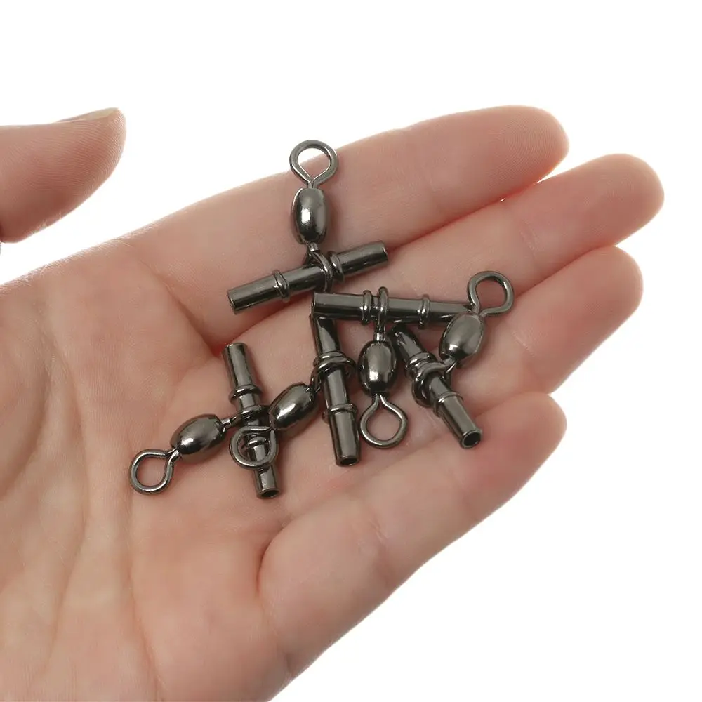 10 шт./набор рыболовные Вертлюги с тройным соединением