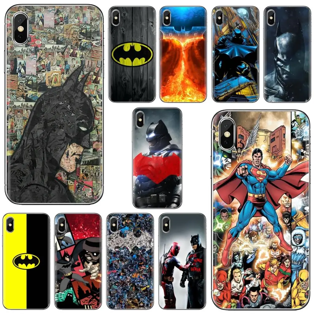 

Hipster Silicone Phone Case For iPhone 10 11 12 13 Mini Pro 4S 5S SE 5C 6 6S 7 8 X XR XS Plus Max 2020 Cheap Batman Superhero