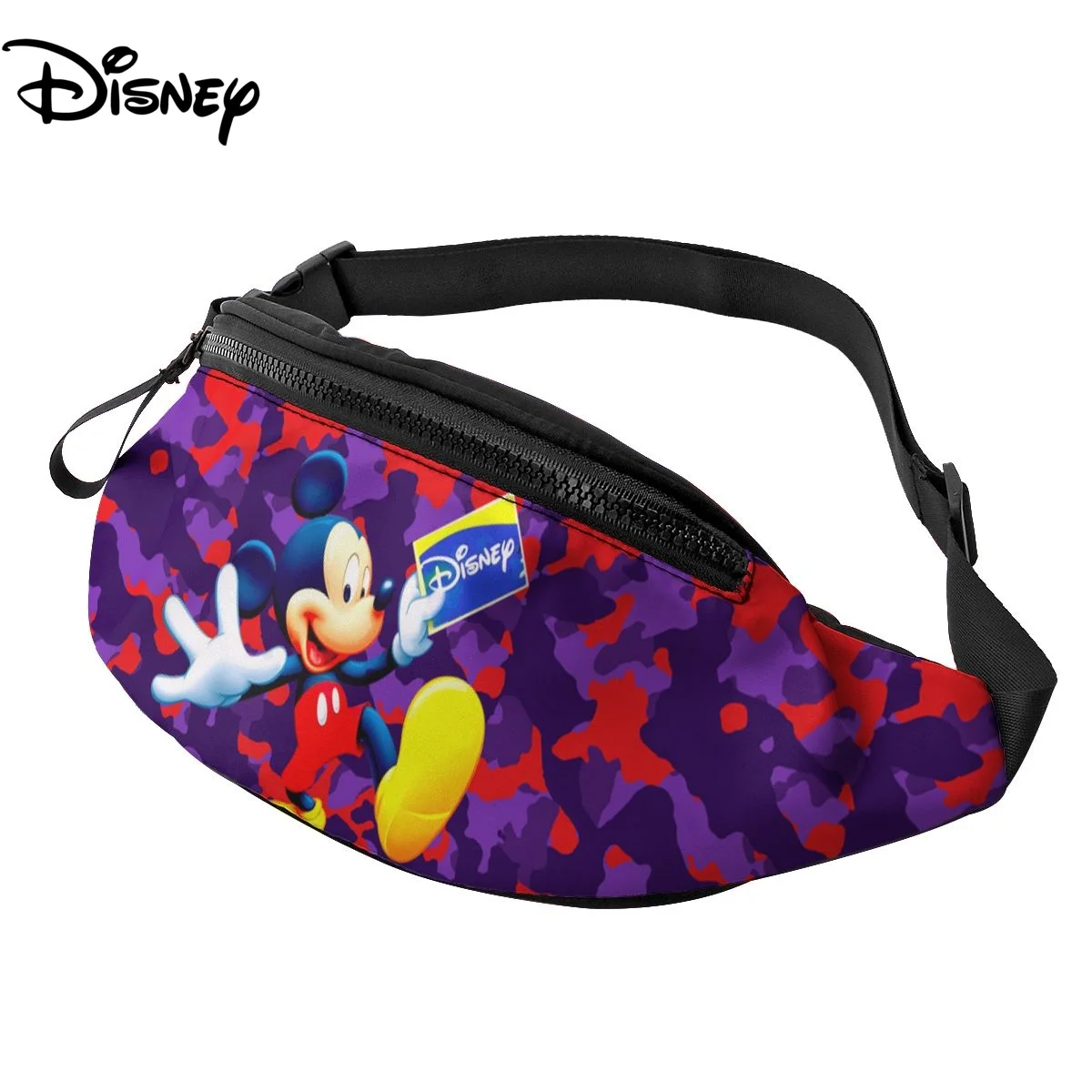

2022 Disney Women's Waist Bag Fanny Pack Hip Bum Bags Female Travel Sports Belt Bag Girl Fashion Phone Pouch Purse Shoulder Bag