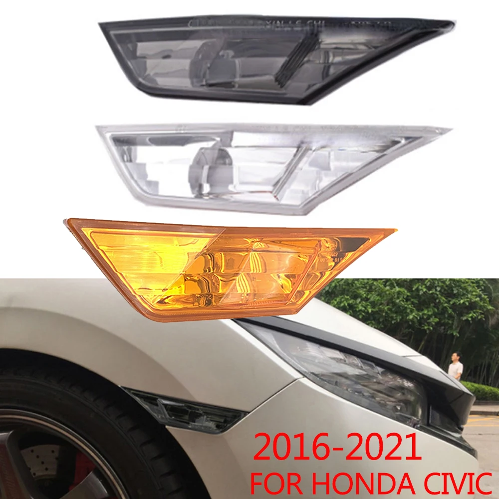 

Левый и правый OEM JDM прозрачный боковой габаритный фонарь для Honda Civic Sedan/Coupe/Hatchback 2016-up 10th Gen, габаритный фонарь указателя поворота
