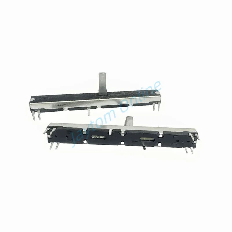 Прямой слайдовый потенциометр, 2 шт., 75 мм, 8 контактов, A103, B103, B503, двойной фейдер A10K, B10K, B50K, Soundcraft EFX8, Фейдер A10Kx2