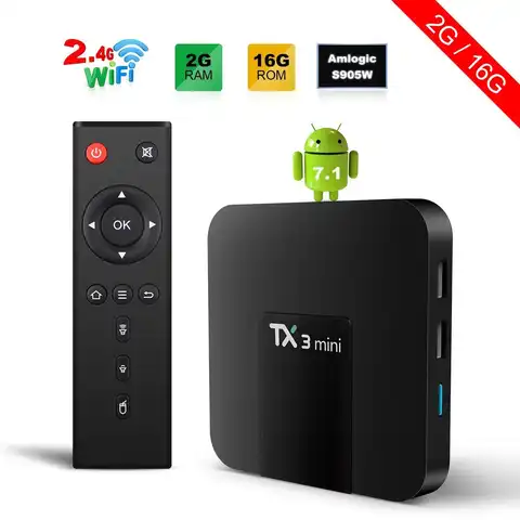 Мини ТВ-приставка Tx3 s905w tv box tx3 2 + 16g HD сетевой плеер Bluetooth 4K
