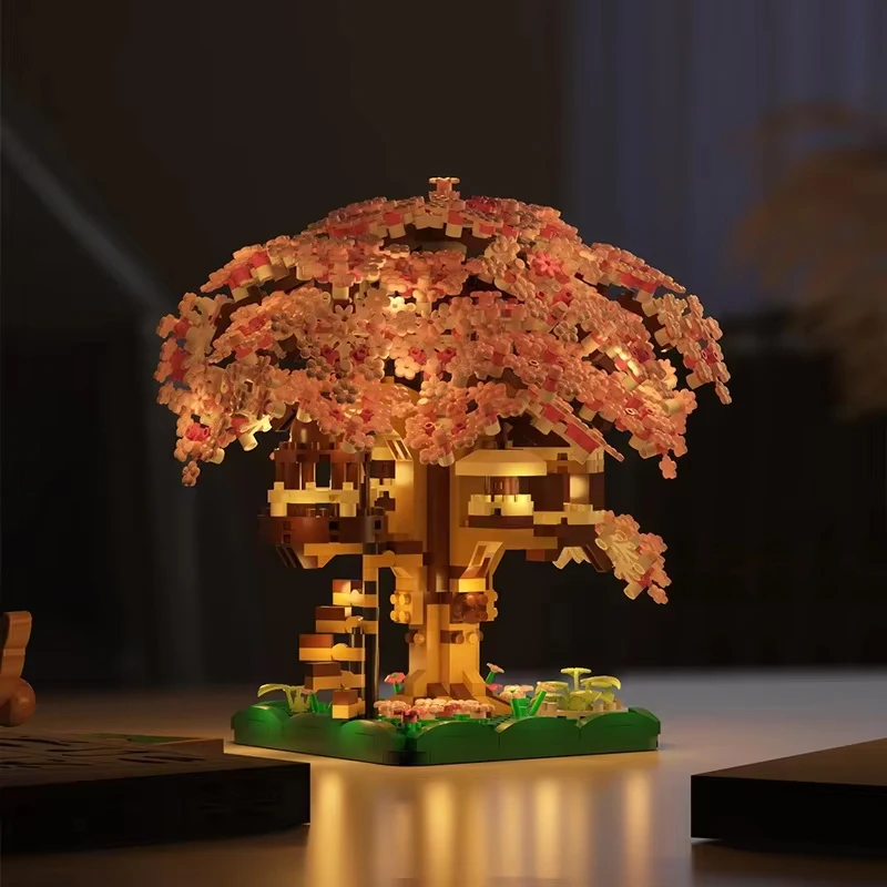 1097 шт. Детский конструктор Вишневое дерево