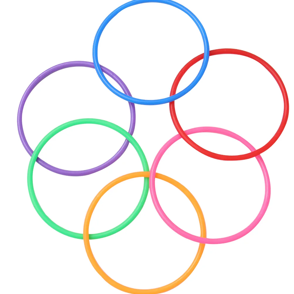 

20pcs Outdoor Plastic Outdoor Playsets Carnival Rings Throwing Rings Toss Rings Fun for Agility Practice Games Carnival Garden