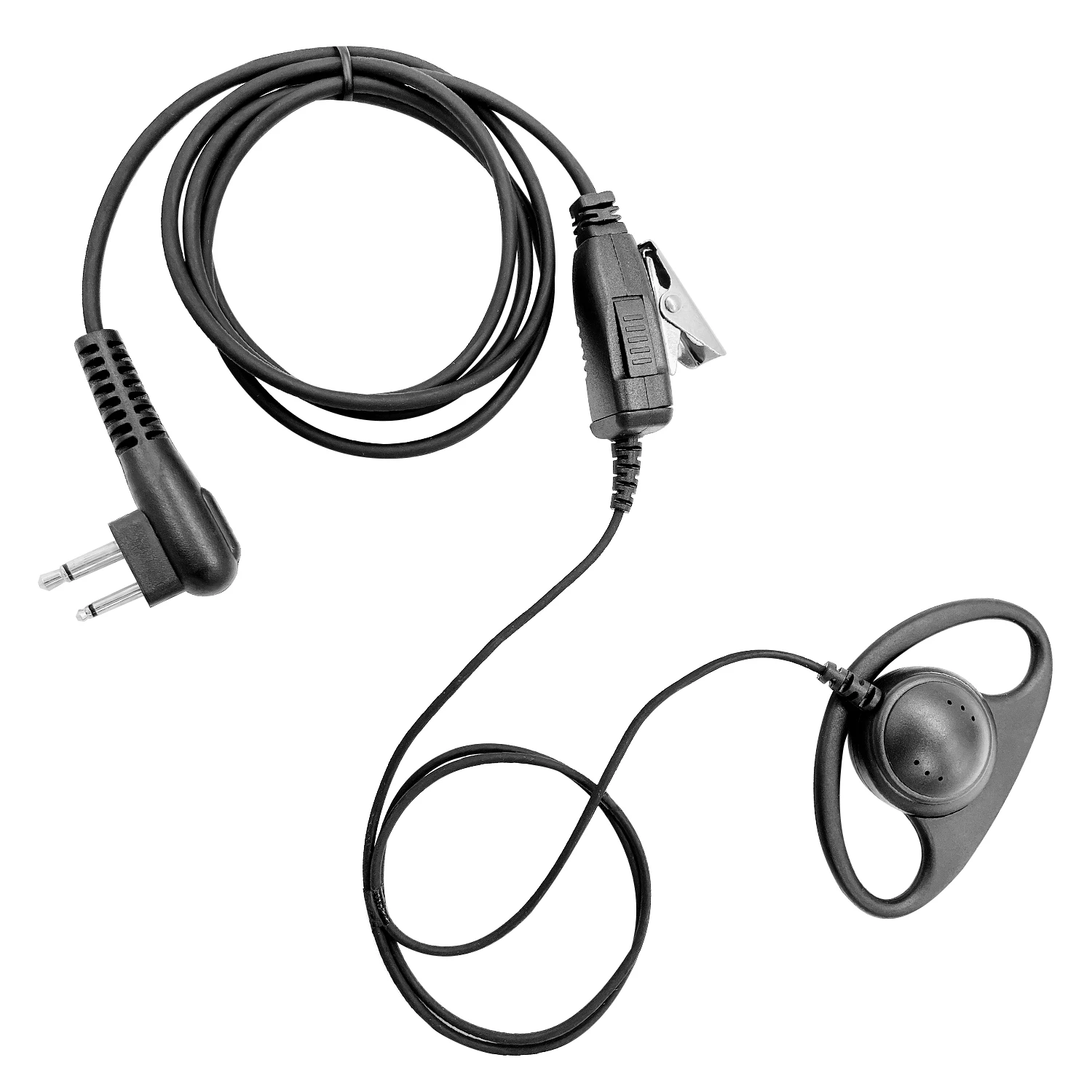 D type walkie talkie Earpiece big PTT Apply to HYTERA  TC500，TC600，TC610，TC700 Such as the model