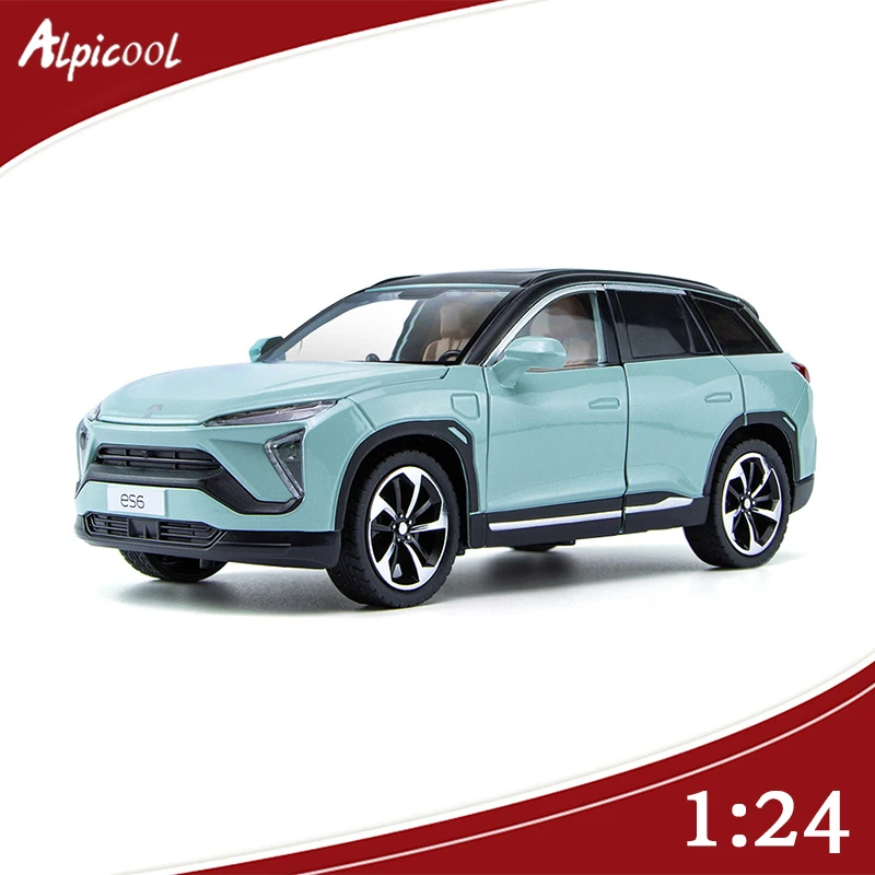 

1:24 Weilai NIO ES6 Alloy Die-casting New Arrivals Energy Model Sound And Light Pull Back Vehicle Toy Cars For Kid Original Gift