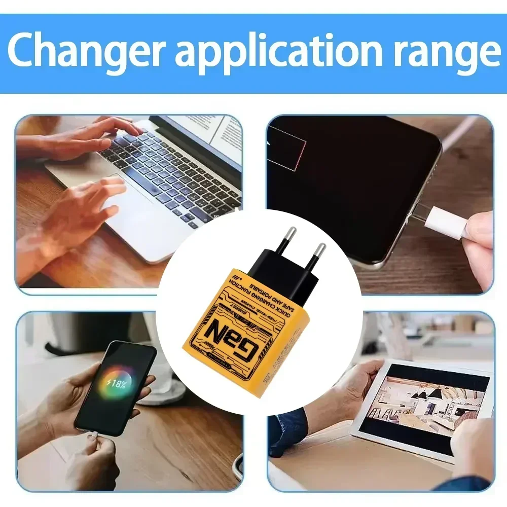Xiaomi 145W Ultra Fast Charging 3-портовый Pd Usb Type-c Qc 3.0 Super Charge Adapter Euusuk Plug Настенный адаптер для Iphone Samsung (art.: 3920d2be8f710) - 3920d2be8f710