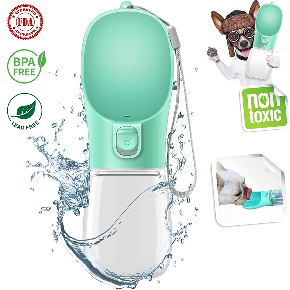 Бутылка для воды маленьких и больших собак портативная поилка прогулок на