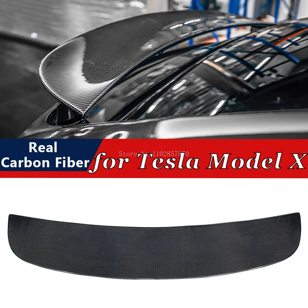 

Задний спойлер для Tesla MODEL X 2016-2023 из настоящего углеродного волокна, бампер, губа, крыло багажника, комплект спойлера