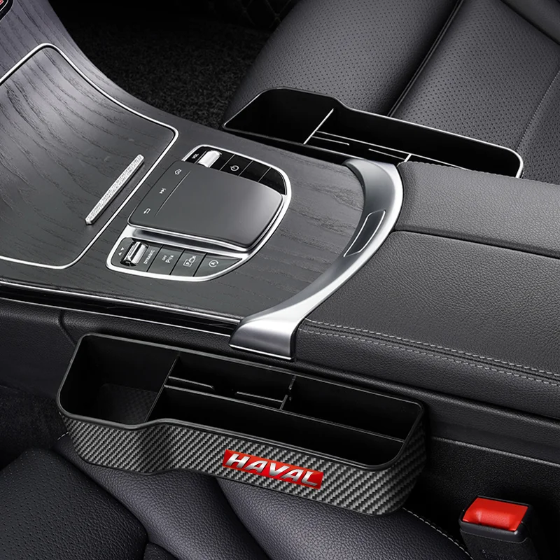 

Автомобильный ящик для хранения из углеродного волокна, Кожаный Автомобильный ящик для хранения, органайзер, сумка для haval f7, h6, f7x, h2, h3, h5, h7, h8...