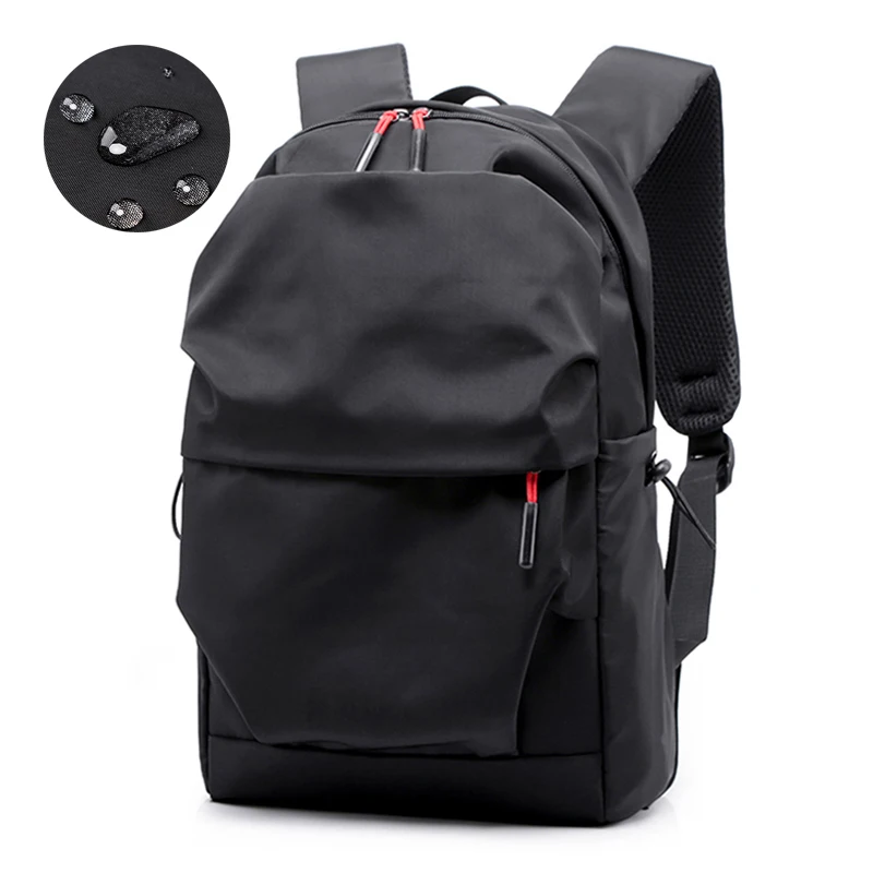 

Anreisha Waterproof Backpack Men Luxury Student School Bags Notebook Backpacks Casual Pleated 15.6 Inch Laptop Bag For Men