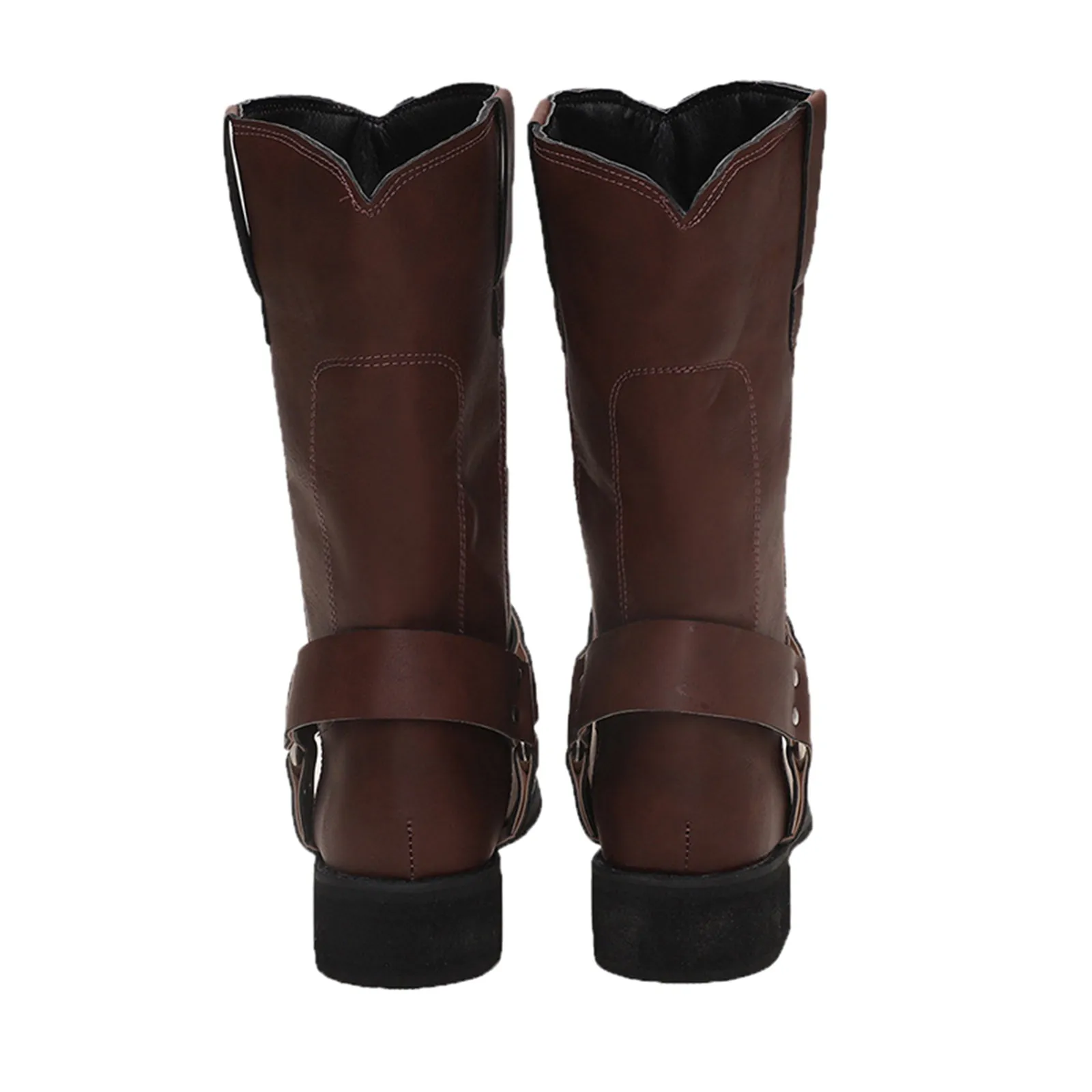 Женские ботинки в стиле ретро на высоком каблуке