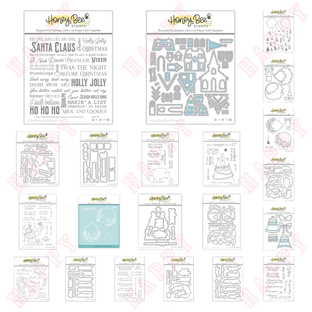 

New Metal Cutting Dies Stamps Stencils Christmas Bells And Fancy Patterns Scrapbook Diary Decoration Embossing Template Handmade