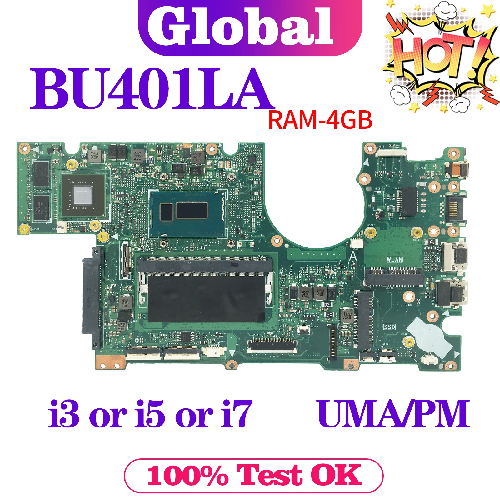   KEFU   ASUS ASUSPRO ADVANCED BU401L BU401LA BU401LG BU401LAV   i3 i5 i7 4-  UMA/PM 4 /RAM