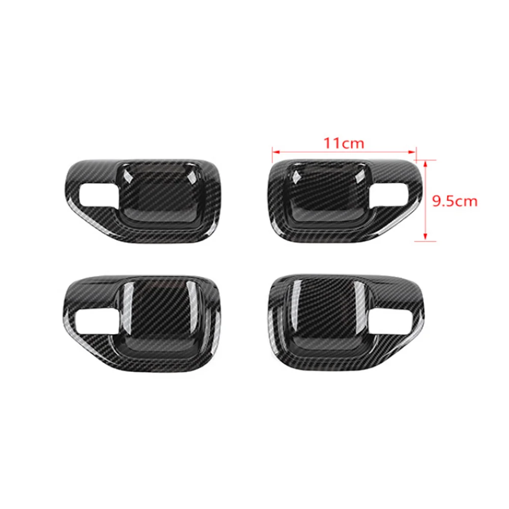 Фото Декоративные наклейки на внутренние ручки дверей для Jeep Compass 2010-2016, аксессуары для интерьера автомобиля №3