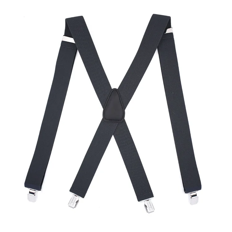 

1Pc 3.5*120cm Men's Suspender Adult 4 Clips Mens Suspenders X Type Elastic Adjustable Strap Wide Braces Work Male Jockstrap